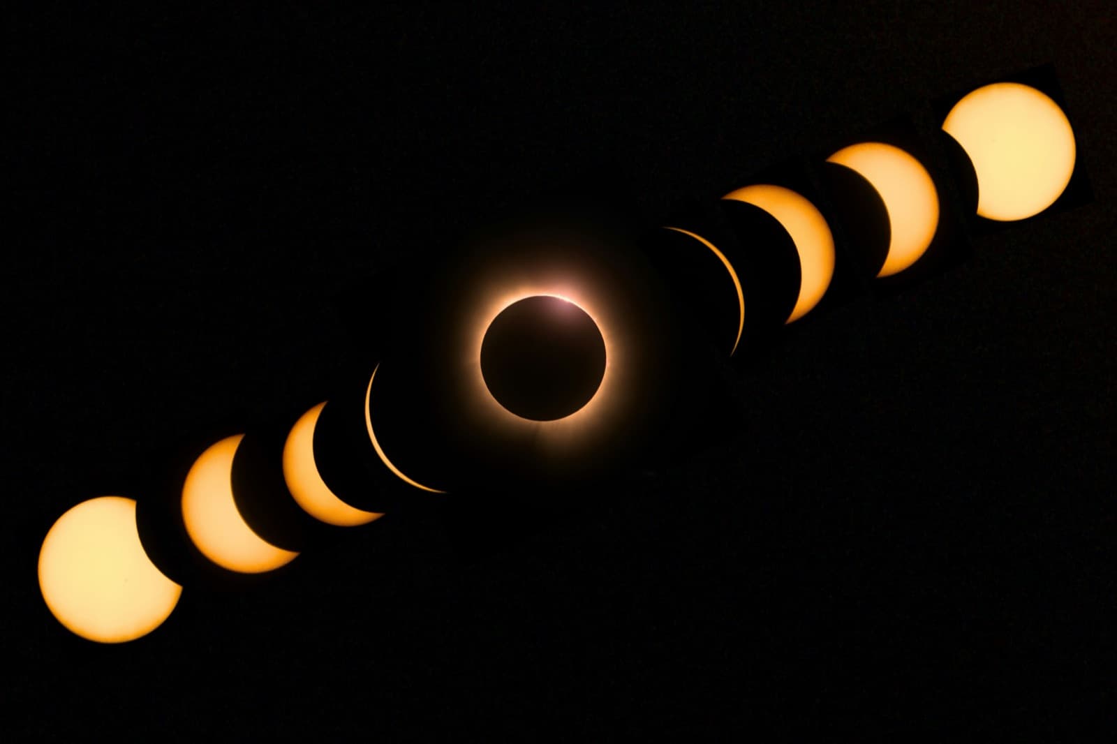 Total solar eclipse with corona visible